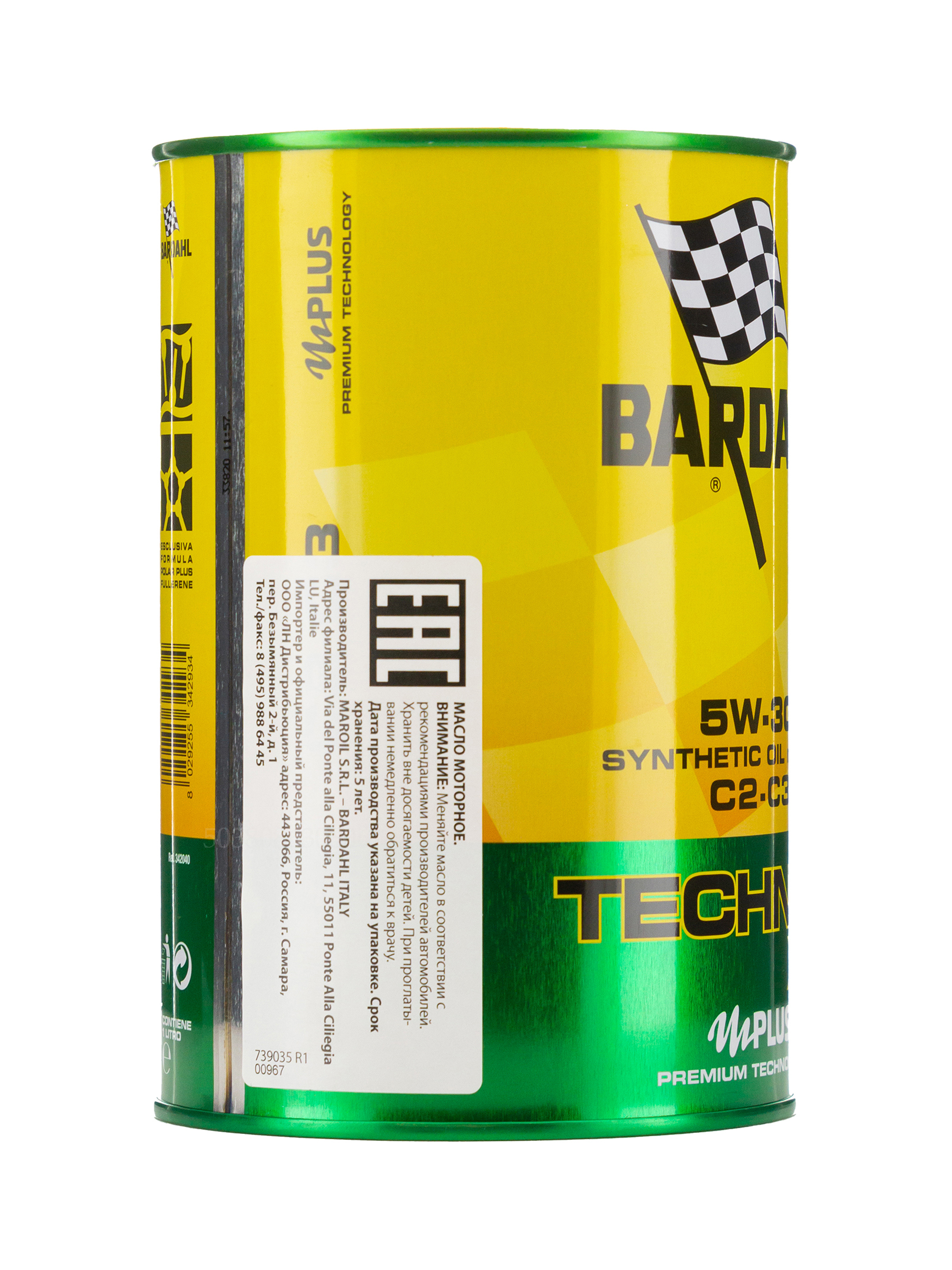 322040 OLIO BARDAHL TECHNOS 5W30 EXCEED M-SAPS 1LT Accessori Nautici  Trapani Ricambi Barche Gommoni Barca a vela accessori nautica