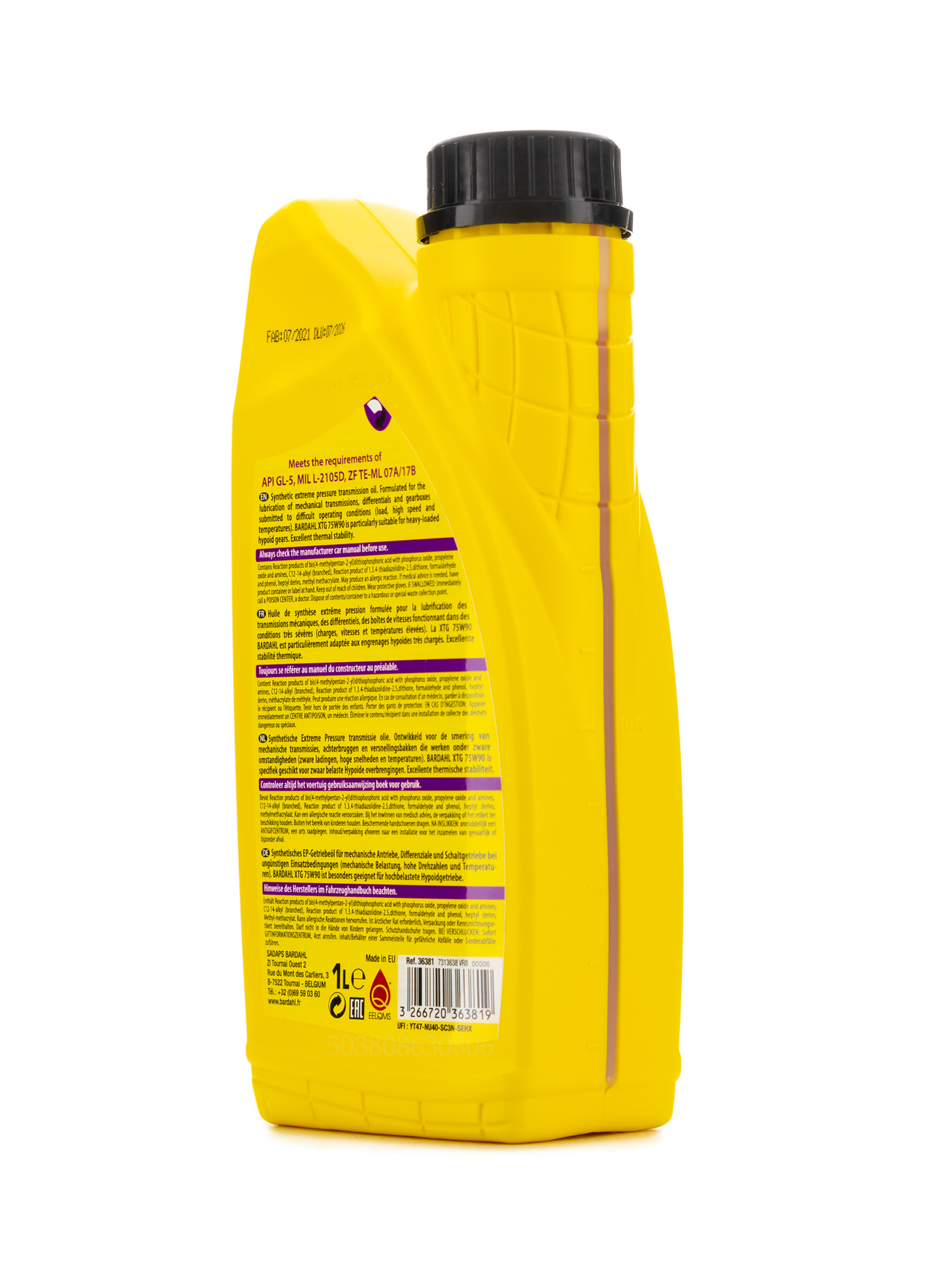Трансмиссионное масло Bardahl XTG 75w90 1 л., арт. 36381