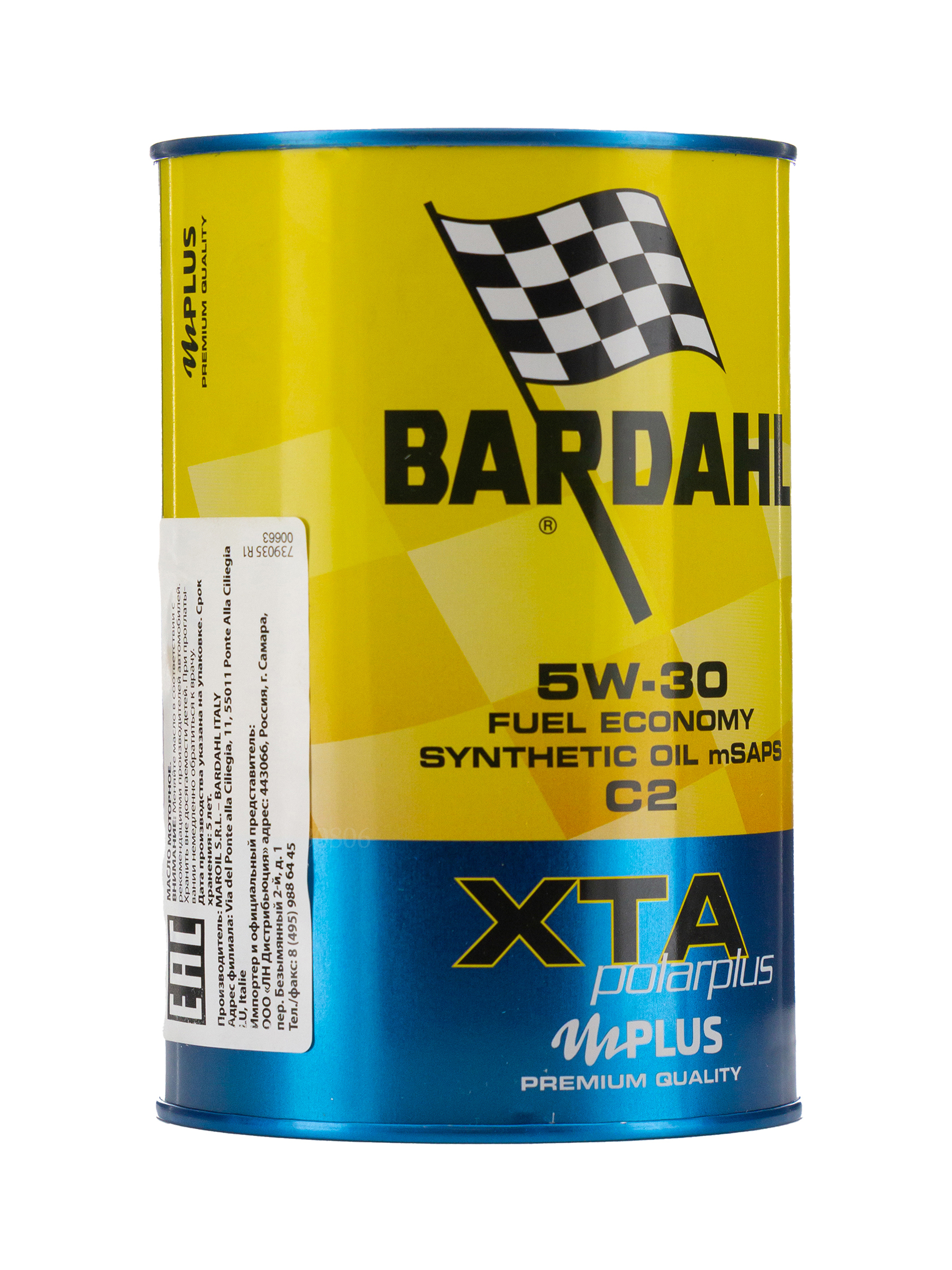 Моторное масло Bardahl XTA 5W30 Fuel Economy 1 л., арт. 301040  синтетическое купить Бардаль 5в30 в магазине OilBardahl.ru