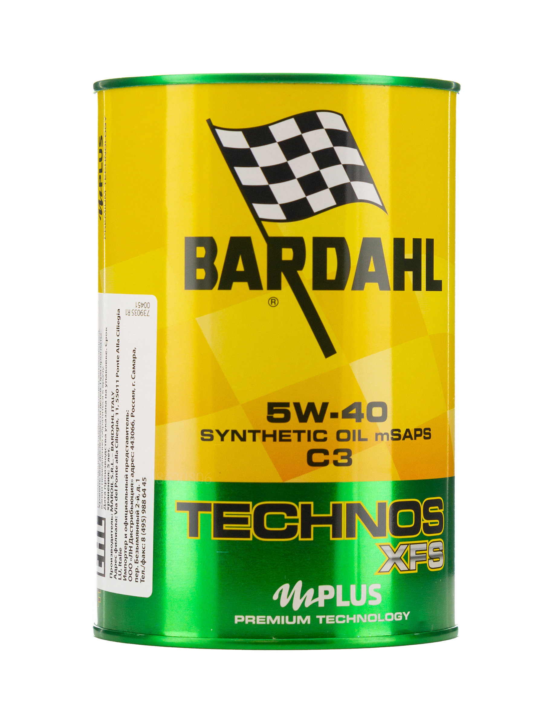 350039 Olio Bardahl Technos 5w40 Xfs C3 1lt - Bardahl - Car Engine Oil