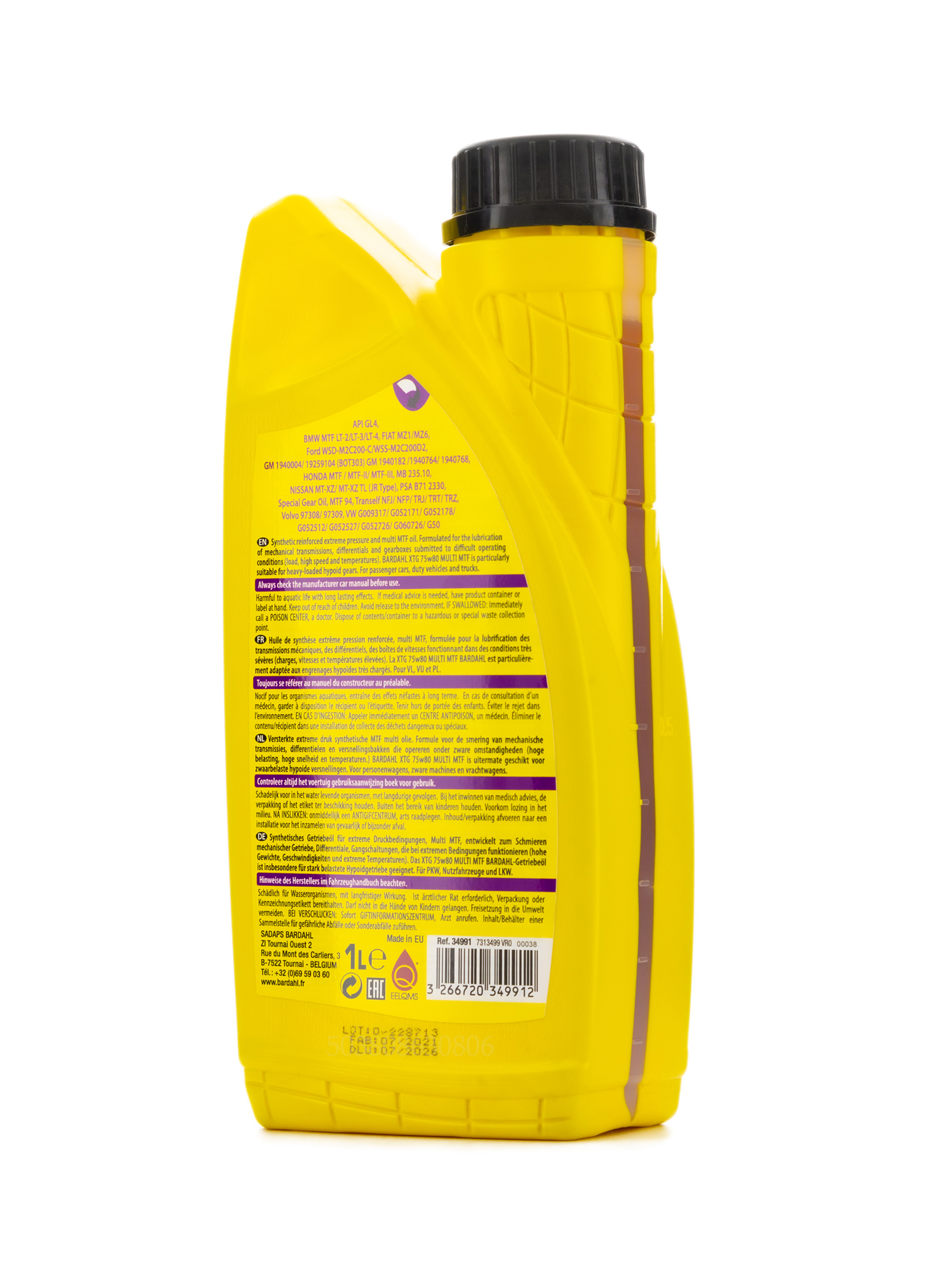 Отзывы о BARDAHL, XTG 75W80 MTF 1L, 34991 от OilBardahl.ru