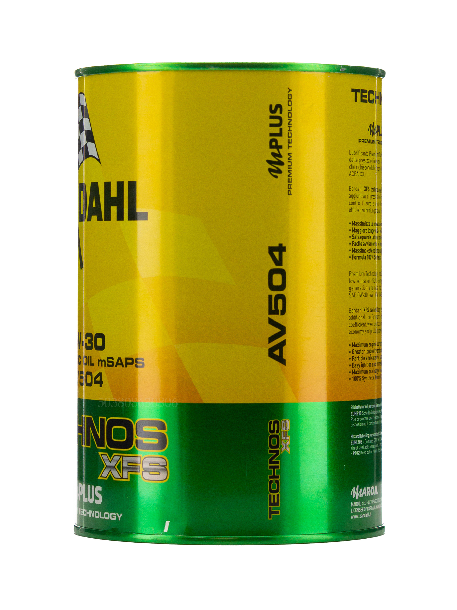 Olio Bardahl TECHNOS C60 EXCEED 5W40